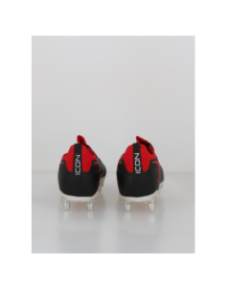 Crampons de rugby icon players 6s noir et rouge homme - Gilbert