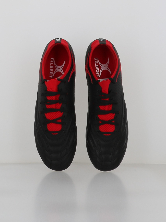 Crampons de rugby icon players 6s noir et rouge homme - Gilbert