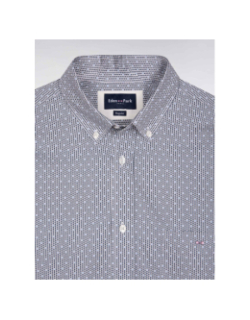 Chemise en coton à motif orage blanc homme - Eden Park