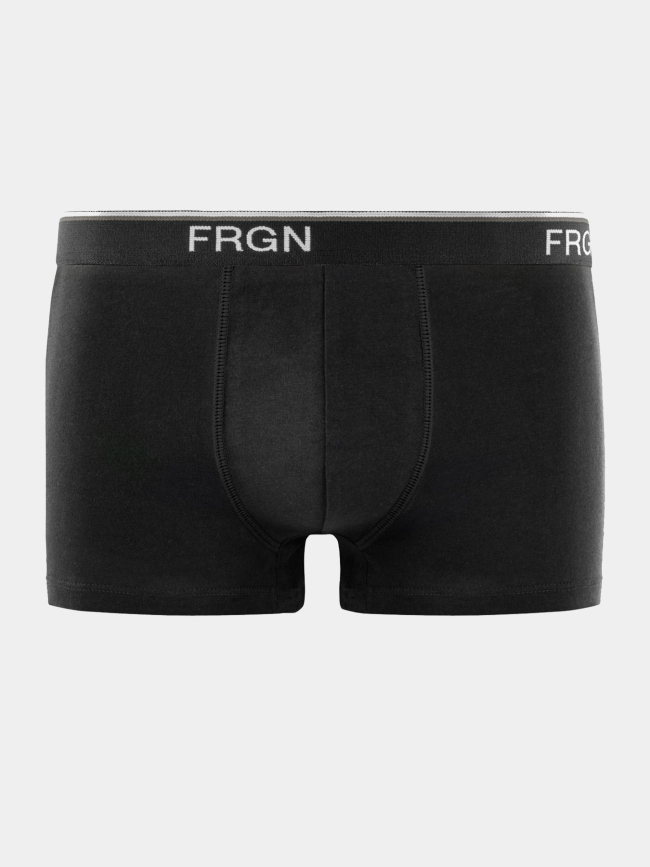 Pack de 3 boxers en coton noir gris et kaki homme - Freegun