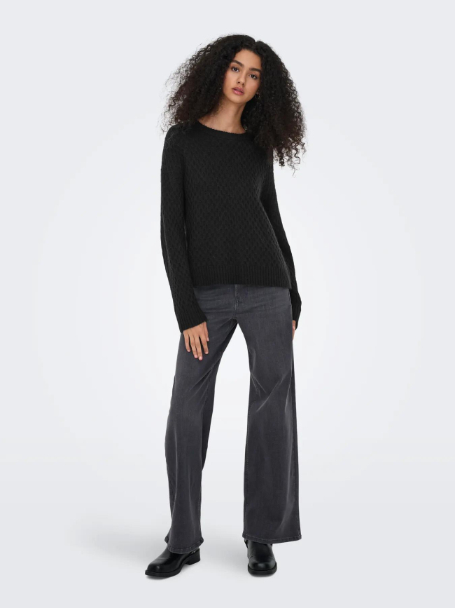 Pull en maille jdybigum noir femme - JDY
