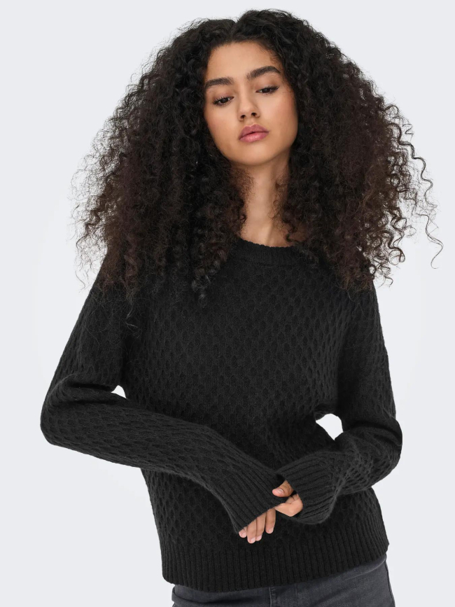 Pull en maille jdybigum noir femme - JDY