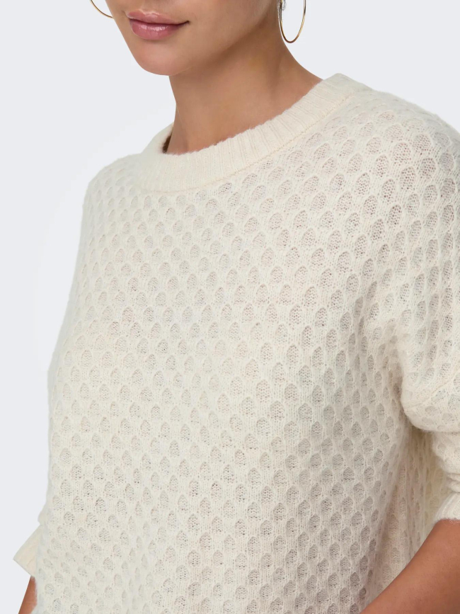 Pull en maille jdybigum écru femme - JDY