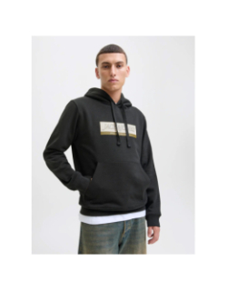 Sweat à capuche jorinwood noir homme - Jack & Jones