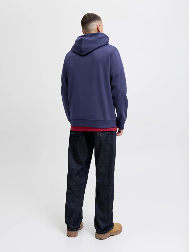 Sweat à capuche jorinwood bleu marine homme - Jack & Jones