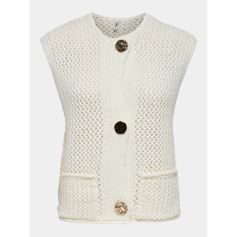 Gilet sans manche solene blanc femme - Only