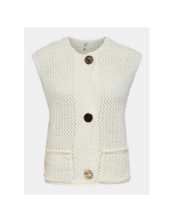 Gilet sans manche solene blanc femme - Only