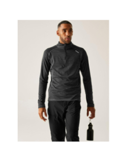 Sweat polaire quadrillé à demi zip yonder II gris homme - Regatta