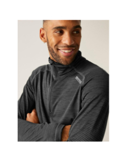 Sweat polaire quadrillé à demi zip yonder II gris homme - Regatta