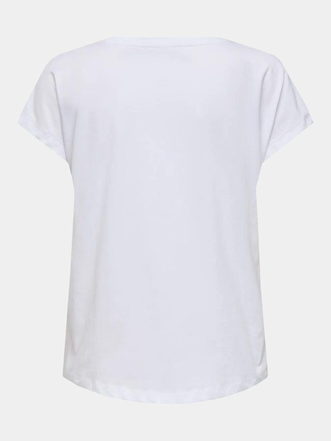 T-shirt de sport onpaub-joan blanc femme - Only