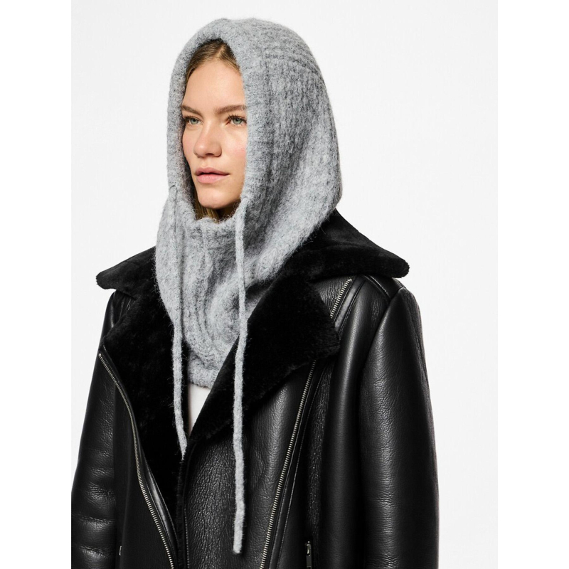 Cagoule nambi balaclava gris femme - Pieces