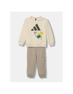 Ensemble sweat et jogging bart simpson beige bébé - Adidas