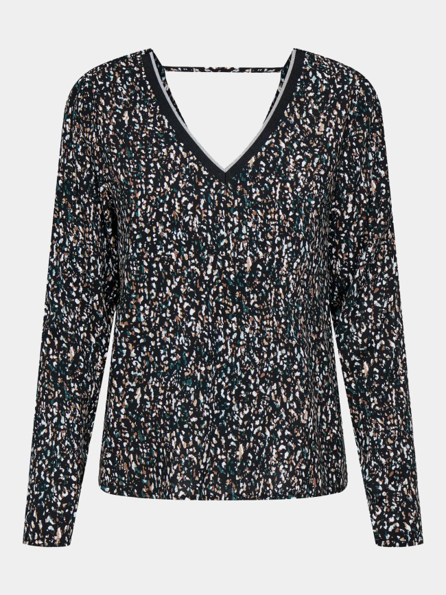 Blouse imprimée claude noir marron femme - Only