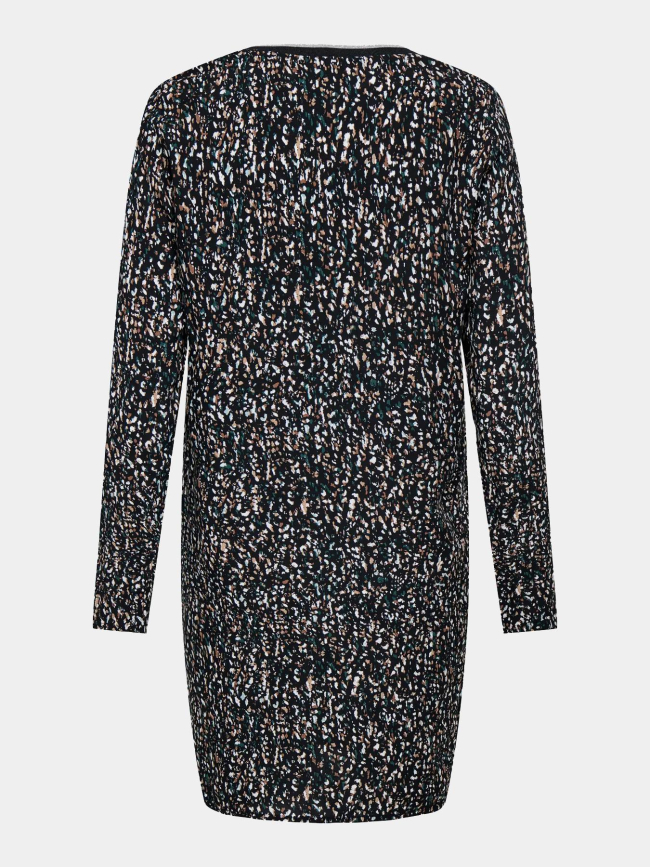 Robe courte claude life noir marron femme - Only