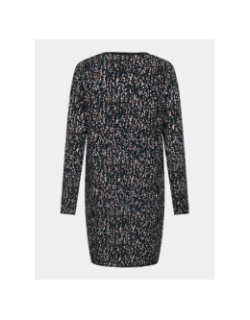 Robe courte claude life noir marron femme - Only