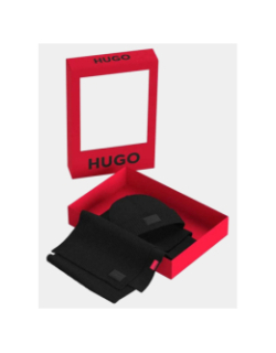 Coffret cadeau écharpe et bonnet zago noir homme - Hugo