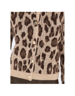 Gilet cardigan sybille marron femme - Only