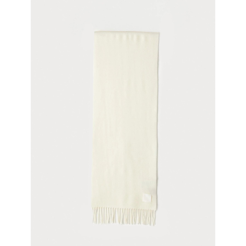 Echarpe en laine bisette blanc femme - Hugo