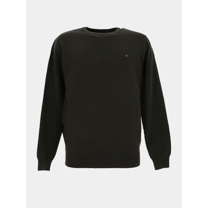 Pull col rond fazaron kaki homme - Benson & Cherry