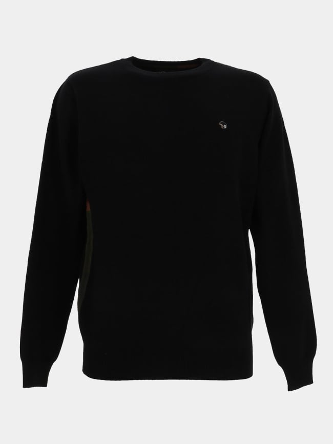 Pull col rond fazaron noir homme - Benson & Cherry