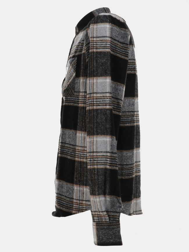 Chemise à carreaux lasquare noir homme - Benson & Cherry