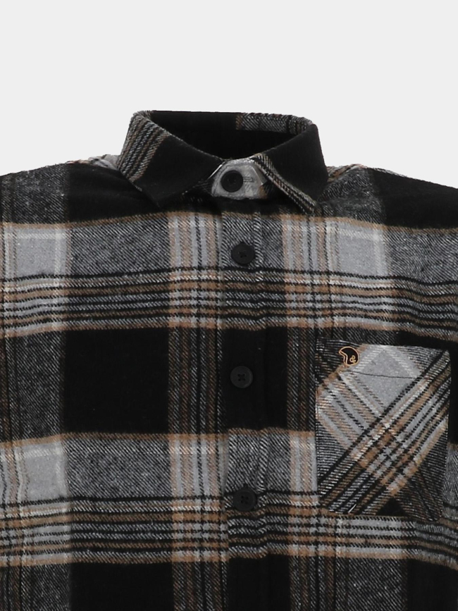 Chemise à carreaux lasquare noir homme - Benson & Cherry