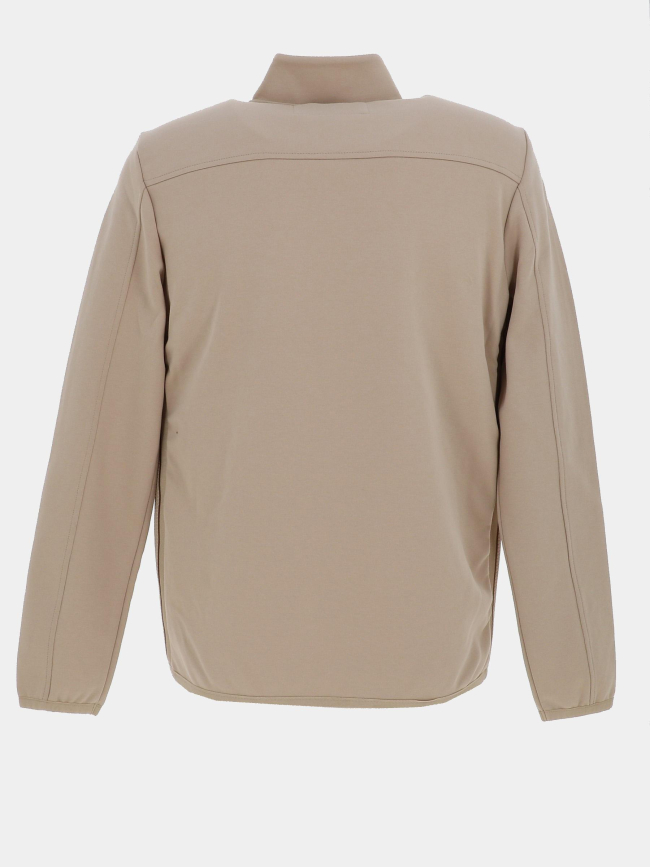 Veste bi-matière sages beige homme - Benson & Cherry