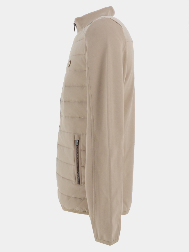 Veste bi-matière sages beige homme - Benson & Cherry