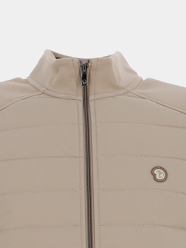 Veste bi-matière sages beige homme - Benson & Cherry