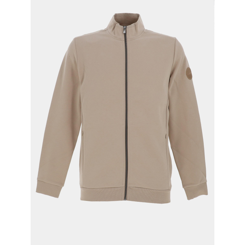 Gilet zippé shivali beige homme - Benson & Cherry