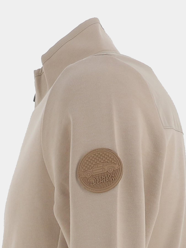 Gilet zippé shivali beige homme - Benson & Cherry