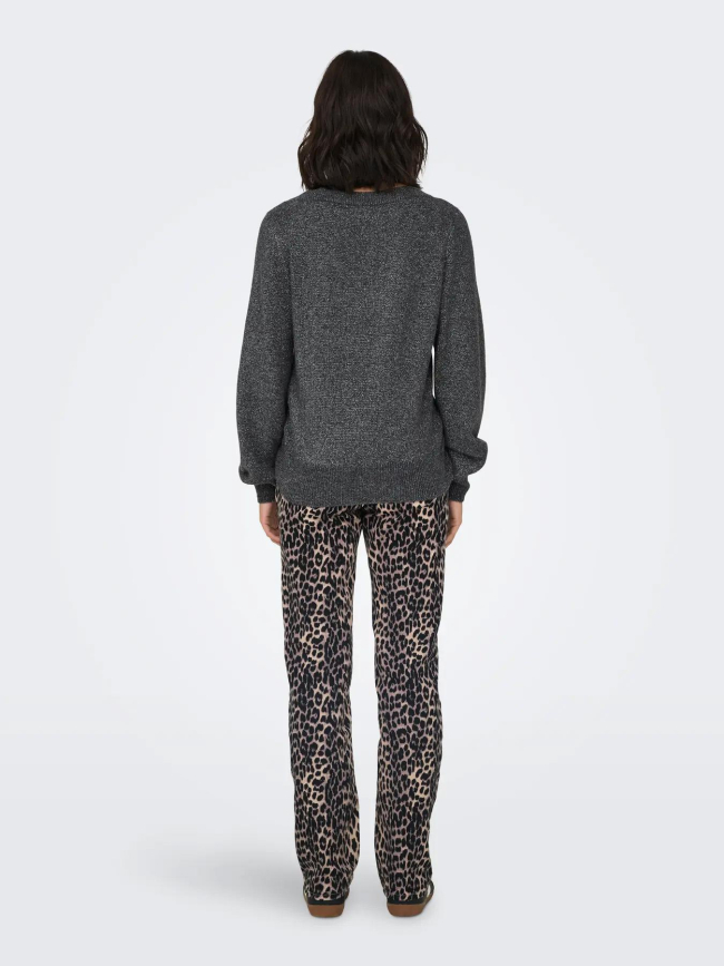 Pull pailleté rue gris femme - Jdy