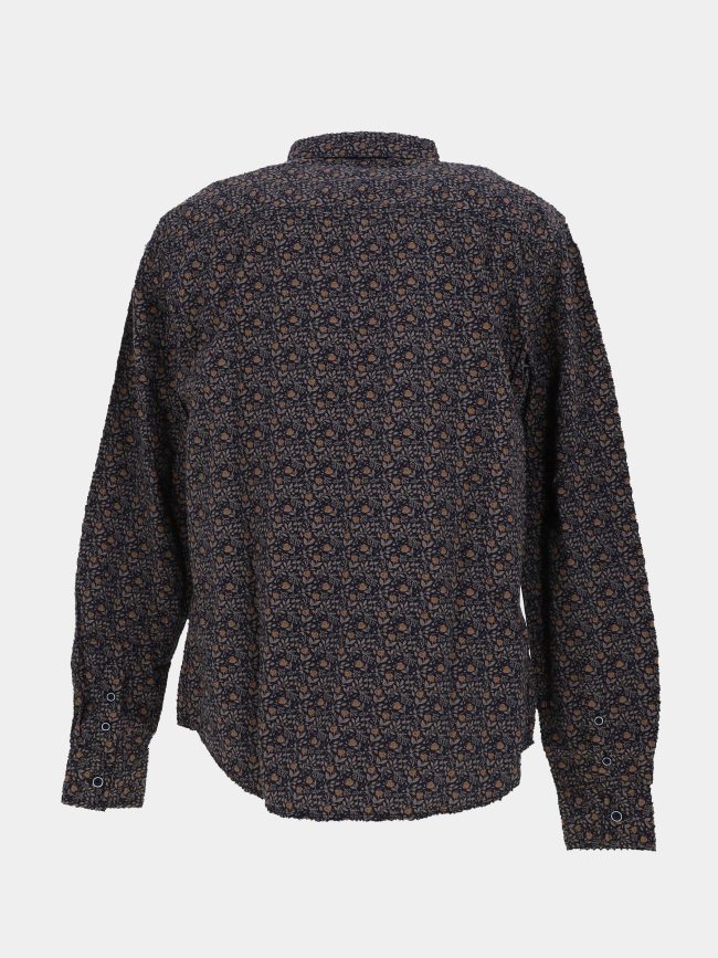 Chemise popeline all over bleu marine homme - Rms 26