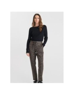 Pull côtelé stefy noir femme - Le Temps Des Cerises