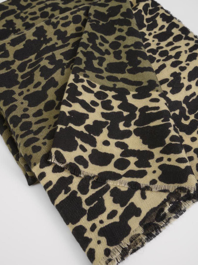 Echarpe léopard marta noir femme - Le Temps Des Cerises