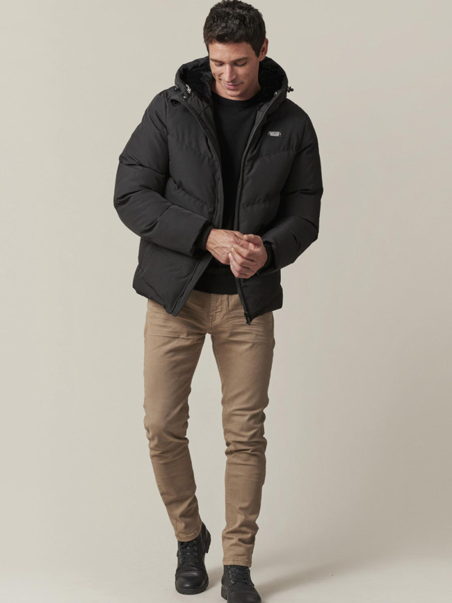 Doudoune fourrée interest noir homme - Deeluxe