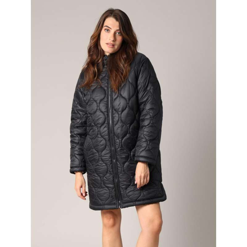 Doudoune réversible sherpa edwina noir femme - Deeluxe