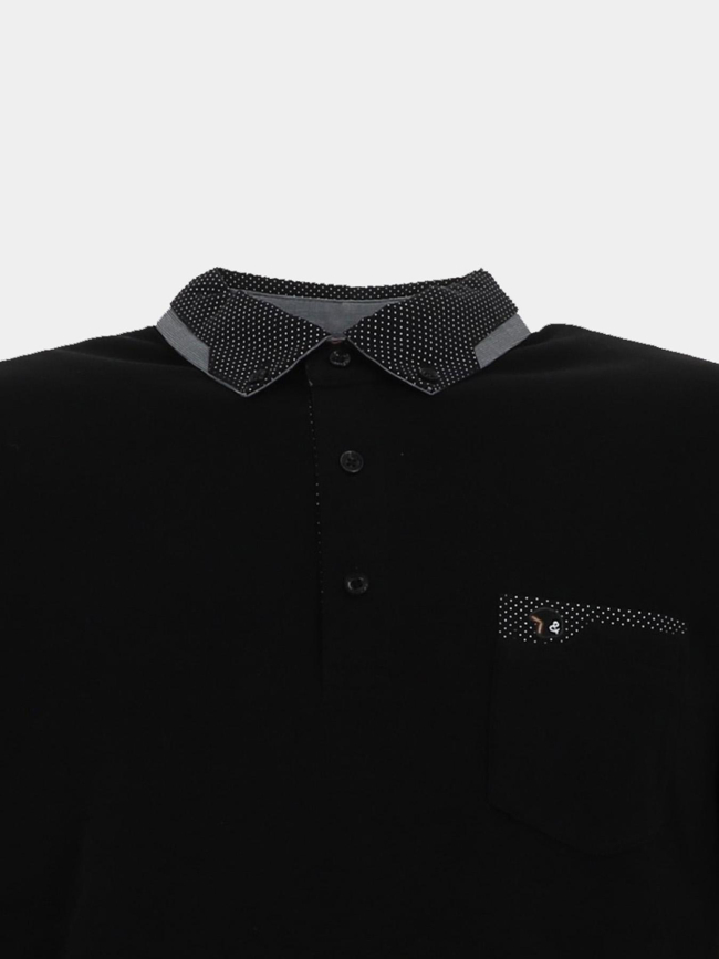 Polo manches longues gabana noir homme - Benson & Cherry