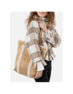 Totebag sherpa aedey marron femme - Barts