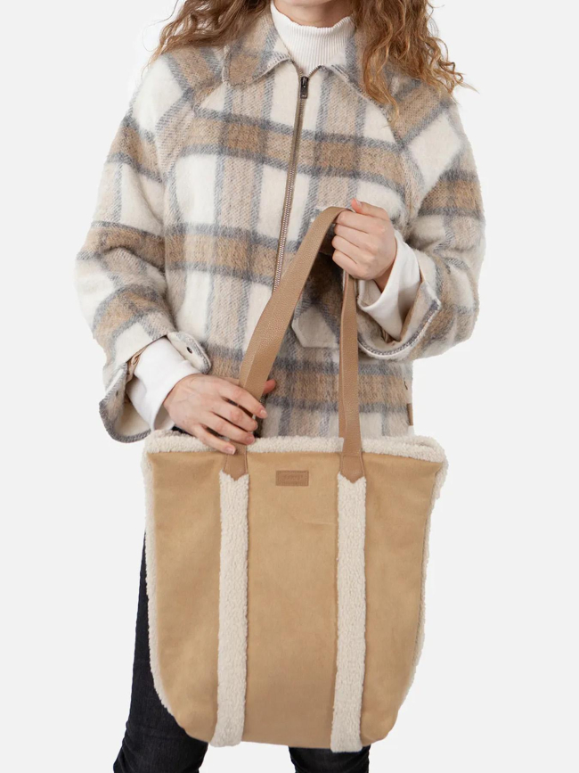 Totebag sherpa aedey marron femme - Barts