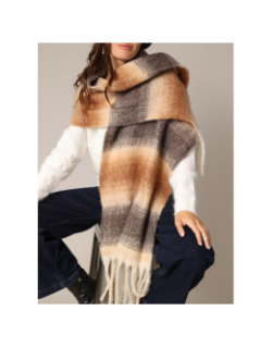 Echarpe elsana camel femme - Deeluxe