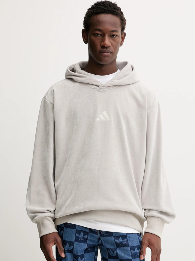 Sweat à capuche m a szn l hd gris homme - Adidas