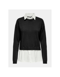 Pull payson mix noir blanc femme - Only