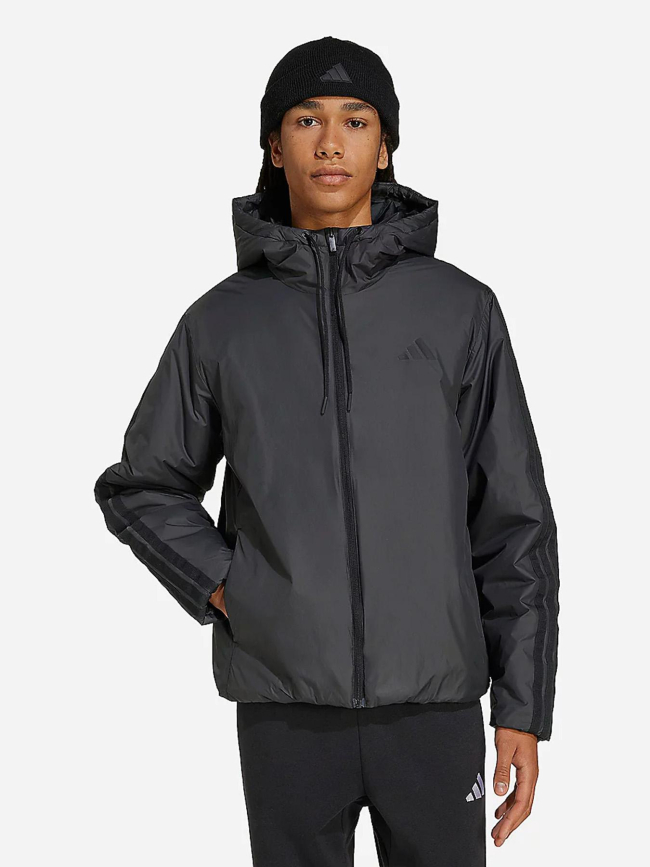 Doudoune essentiel 3 stripes noir homme - Adidas