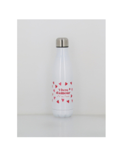 Gourde isotherme saint valentin 500ml blanc - Stc