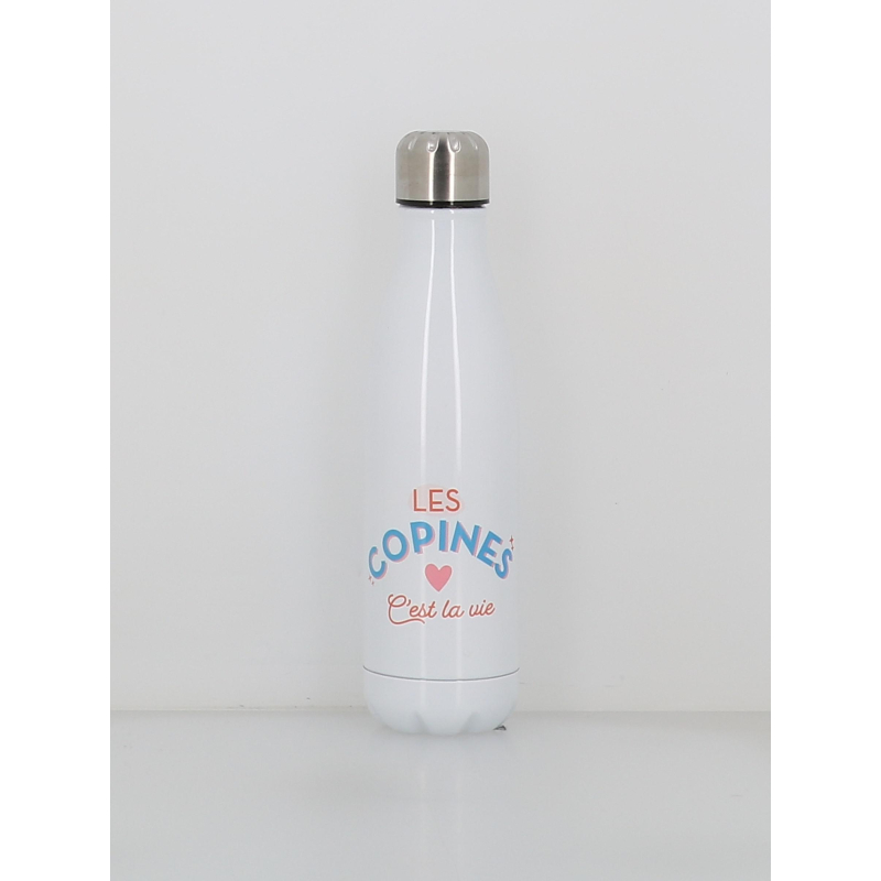 Gourde isotherme les copines c'est la vie 500ml blanc - Stc