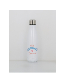 Gourde isotherme les copines c'est la vie 500ml blanc - Stc