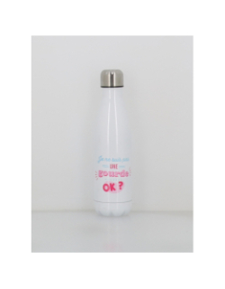 Gourde isotherme je ne suis pas une gourde 500ml blanc - Stc