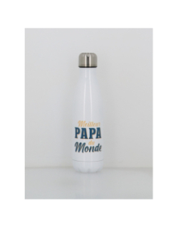 Gourde isotherme meilleur papa du monde 500ml blanc - Stc