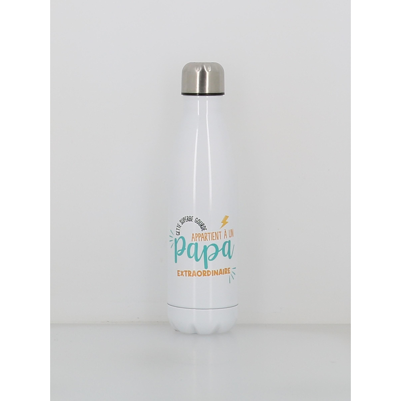 Gourde isotherme papa extraordinaire 500ml blanc - Stc